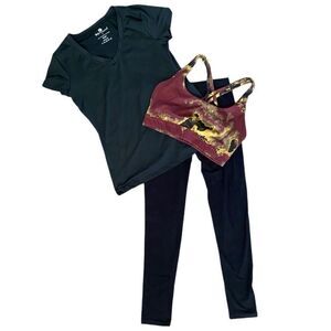 Three Piece Activewear Set for Women. Size Small.